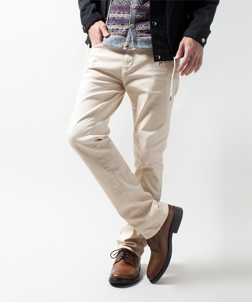 NANO universe（ナノユニバース）の「ハイエストシルエットストレッチ5P（チノパンツ・メンズ・ワイン/ロイヤルブルー/ホワイト/ブラック/ベージュ/グレー・SMALL/X-LARGE/LARGE/MEDIUM）」の12枚目の写真