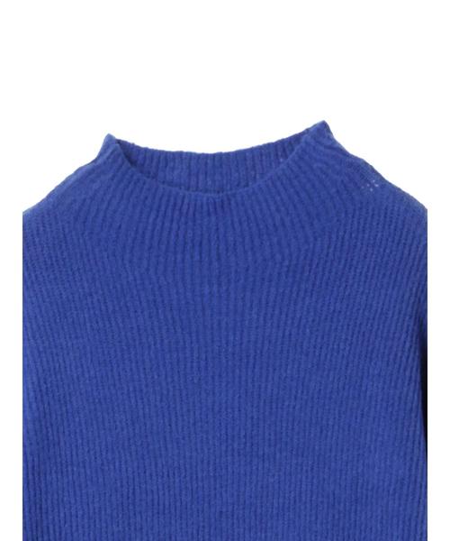 Editt by YECCA VECCA（エディットバイイェッカヴェッカ）の「・ボトルネックニットワンピース（ワンピース・レディース・チャコールグレー/ベージュ/ブルー・FREE）」の11枚目の写真