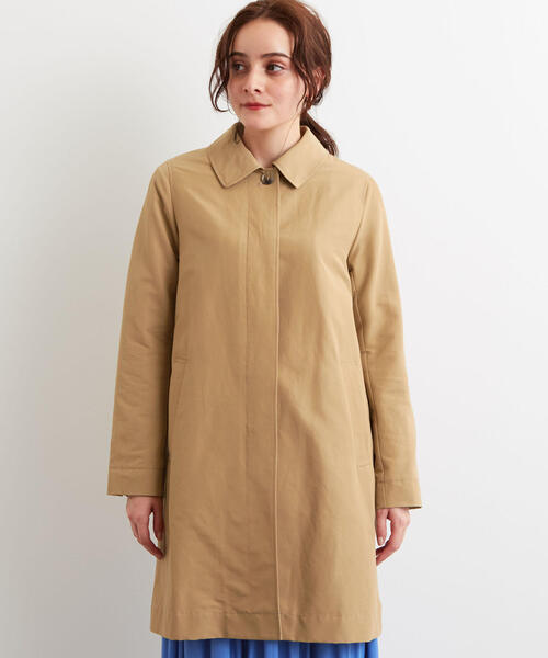 green label relaxing（グリーンレーベルリラクシング）の「◆SC グログラン ステンカラーコート（ステンカラーコート・レディース・ベージュ/イエロー/ネイビー/オレンジ/ケリー・40/42/44/38/36）」の6枚目の写真