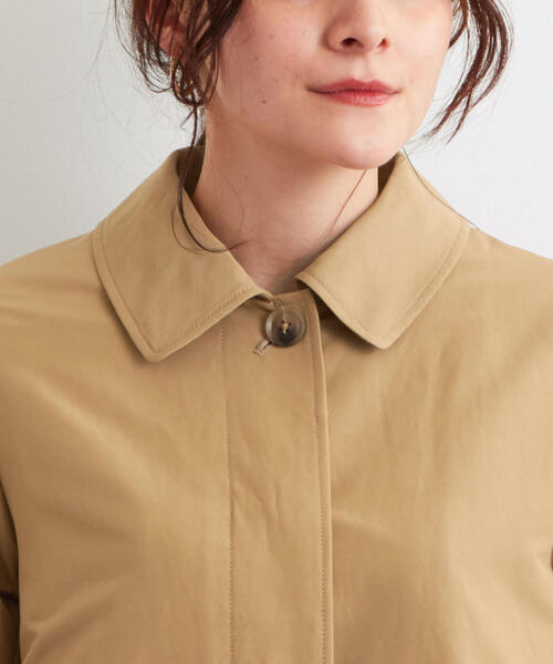 green label relaxing（グリーンレーベルリラクシング）の「◆SC グログラン ステンカラーコート（ステンカラーコート・レディース・ベージュ/イエロー/ネイビー/オレンジ/ケリー・40/42/44/38/36）」の19枚目の写真