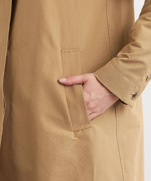 green label relaxing（グリーンレーベルリラクシング）の「◆SC グログラン ステンカラーコート（ステンカラーコート・レディース・ベージュ/イエロー/ネイビー/オレンジ/ケリー・40/42/44/38/36）」の21枚目の写真