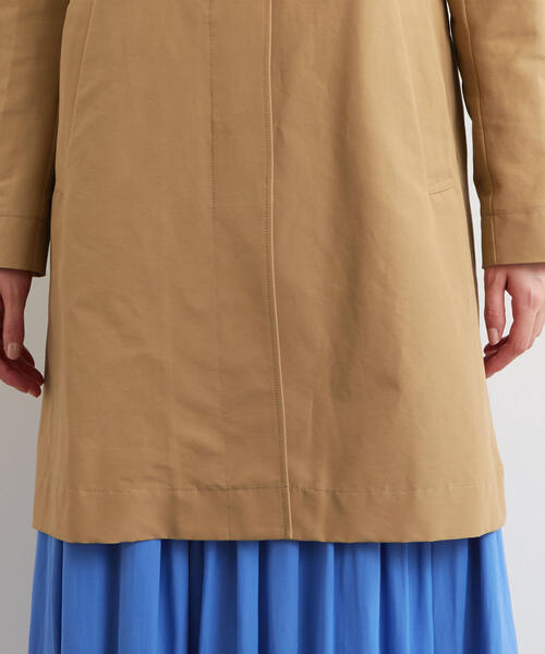 green label relaxing（グリーンレーベルリラクシング）の「◆SC グログラン ステンカラーコート（ステンカラーコート・レディース・ベージュ/イエロー/ネイビー/オレンジ/ケリー・40/42/44/38/36）」の22枚目の写真