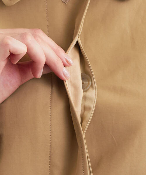 green label relaxing（グリーンレーベルリラクシング）の「◆SC グログラン ステンカラーコート（ステンカラーコート・レディース・ベージュ/イエロー/ネイビー/オレンジ/ケリー・40/42/44/38/36）」の11枚目の写真