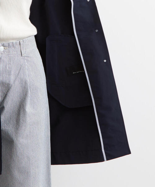 green label relaxing（グリーンレーベルリラクシング）の「◆SC グログラン ステンカラーコート（ステンカラーコート・レディース・ベージュ/イエロー/ネイビー/オレンジ/ケリー・40/42/44/38/36）」の16枚目の写真