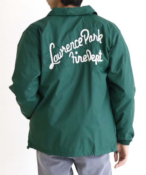 GREEN BOWL（グリーンボウル）の「GREEN BOWL Nylon Coach Jacket(Embroidery)/グリーンボウル 刺繍 ナイロン コーチジャケット（ナイロンジャケット・メンズ・チャコールグレー/ブルー/グリーン/ブラック/ネイビー・M/L）」の4枚目の写真
