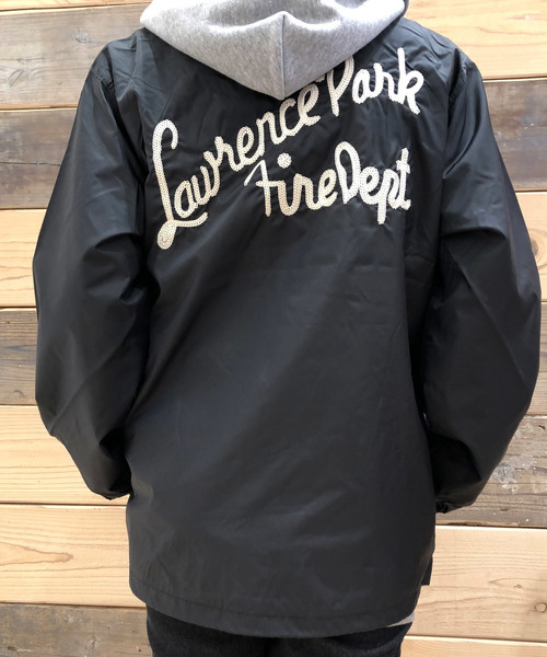 GREEN BOWL（グリーンボウル）の「GREEN BOWL Nylon Coach Jacket(Embroidery)/グリーンボウル 刺繍 ナイロン コーチジャケット（ナイロンジャケット・メンズ・チャコールグレー/ブルー/グリーン/ブラック/ネイビー・M/L）」の7枚目の写真