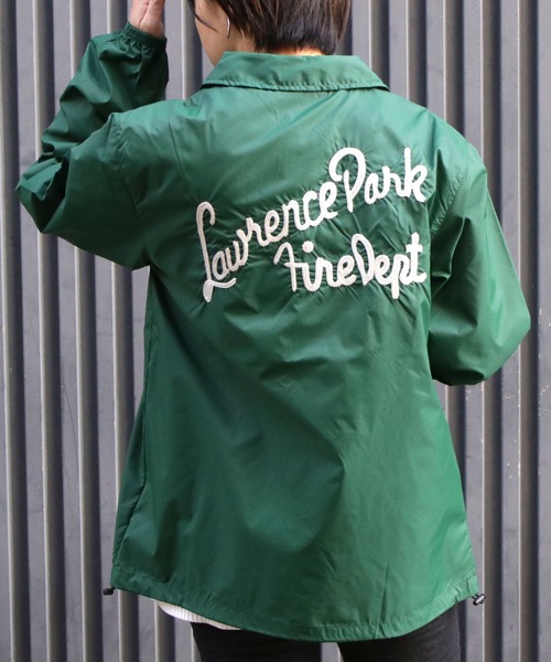 GREEN BOWL（グリーンボウル）の「GREEN BOWL Nylon Coach Jacket(Embroidery)/グリーンボウル 刺繍 ナイロン コーチジャケット（ナイロンジャケット・メンズ・チャコールグレー/ブルー/グリーン/ブラック/ネイビー・M/L）」の15枚目の写真