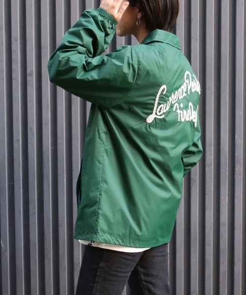 GREEN BOWL Nylon Coach Jacket(Embroidery)/グリーンボウル