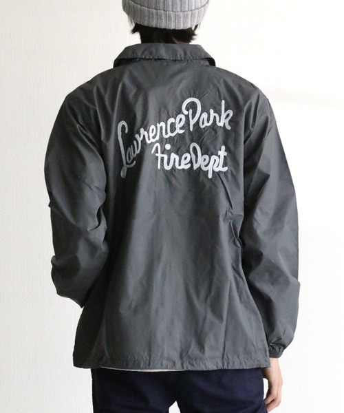 GREEN BOWL（グリーンボウル）の「GREEN BOWL Nylon Coach Jacket(Embroidery)/グリーンボウル 刺繍 ナイロン コーチジャケット（ナイロンジャケット・メンズ・チャコールグレー/ブルー/グリーン/ブラック/ネイビー・M/L）」の14枚目の写真