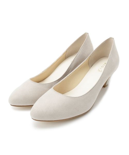grove（グローブ）の「【5.5cm】やわここちパンプス(日本製)（パンプス・レディース・グレー/ブラック/ネイビー/ライトブルー/ベビーピンク/イエロー系その他5/ブラック系1/ライトパープル/ブラック系7/オレンジ系その他5/ブラック系3/ベージュ系その他6・20/25/30/35/40/45/50）」の6枚目の写真