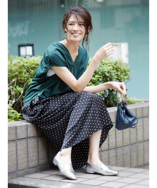 Au BANNISTER(オゥバニスター)の「【ロングヒット/晴雨兼用】生活防水ローファー(ローファー・レディース・ブラック/シルバー・38/35/36/37/39)」の8枚目の写真