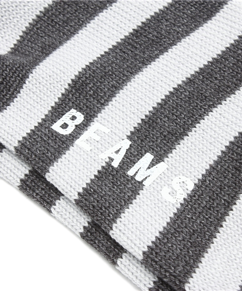 BEAMS（ビームス）の「BEAMS / クロス×ストライプ ソックス（ソックス/靴下・メンズ・ホワイト/チャコールグレー/ブラック/ネイビー・ONE SIZE）」の7枚目の写真