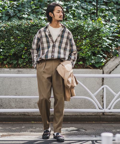 EDIFICE（エディフィス）の「C/Te CHECK WIDE REGULAR（シャツ/ブラウス・メンズ・ネイビー/サックスブルー/ベージュ・LARGE/SMALL/MEDIUM/FREE）」の18枚目の写真