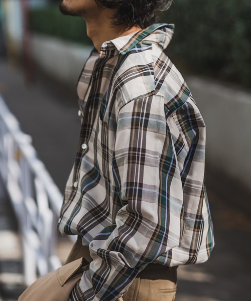 EDIFICE（エディフィス）の「C/Te CHECK WIDE REGULAR（シャツ/ブラウス・メンズ・ネイビー/サックスブルー/ベージュ・LARGE/SMALL/MEDIUM/FREE）」の6枚目の写真