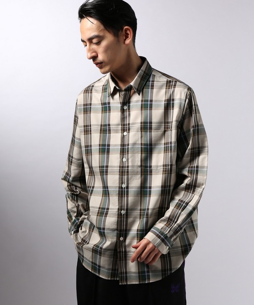 EDIFICE（エディフィス）の「C/Te CHECK WIDE REGULAR（シャツ/ブラウス・メンズ・ネイビー/サックスブルー/ベージュ・LARGE/SMALL/MEDIUM/FREE）」の19枚目の写真