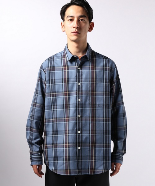 EDIFICE（エディフィス）の「C/Te CHECK WIDE REGULAR（シャツ/ブラウス・メンズ・ネイビー/サックスブルー/ベージュ・LARGE/SMALL/MEDIUM/FREE）」の16枚目の写真