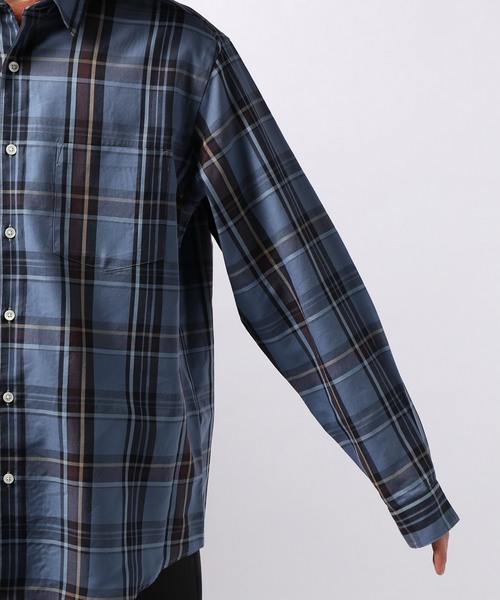 EDIFICE（エディフィス）の「C/Te CHECK WIDE REGULAR（シャツ/ブラウス・メンズ・ネイビー/サックスブルー/ベージュ・LARGE/SMALL/MEDIUM/FREE）」の20枚目の写真