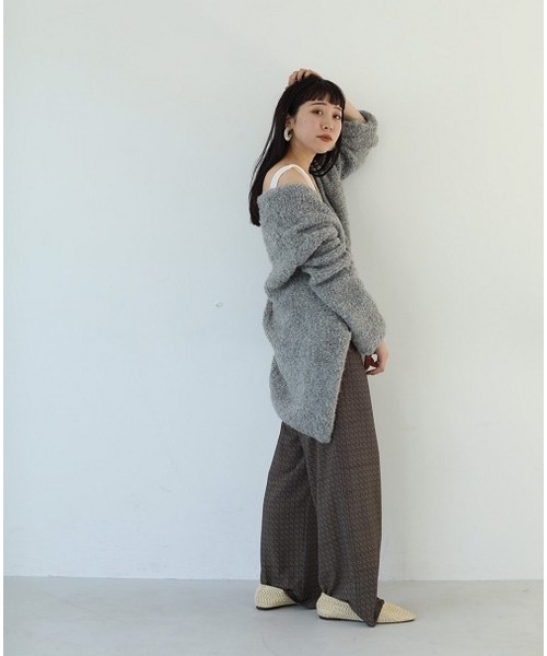 TODAYFUL（トゥデイフル）の「ヘリンボーンシフォンパンツ