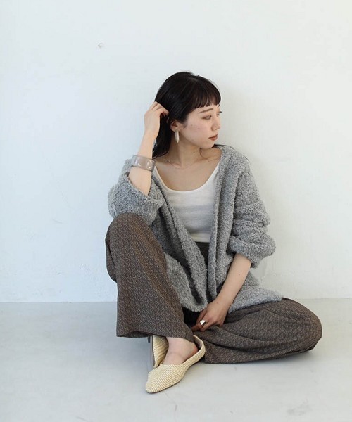 TODAYFUL（トゥデイフル）の「ヘリンボーンシフォンパンツ