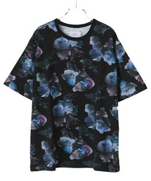 【STUDIOUS】ダークフラワービッグTシャツ【ZOZO限定アイテム】