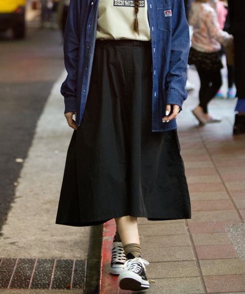 BEN DAVIS ORIGINALS(ベンデイビスオリジナルス)の「BENDAVIS LADIES EASY SKIRT(スカート・レディース・ブラック/ベージュ/オリーブ・FREE)」の3枚目の写真