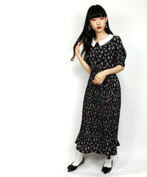 セール Paravion パラビオンのワンピース ブラック 黒色系 プリーツ 通販 Zozotown