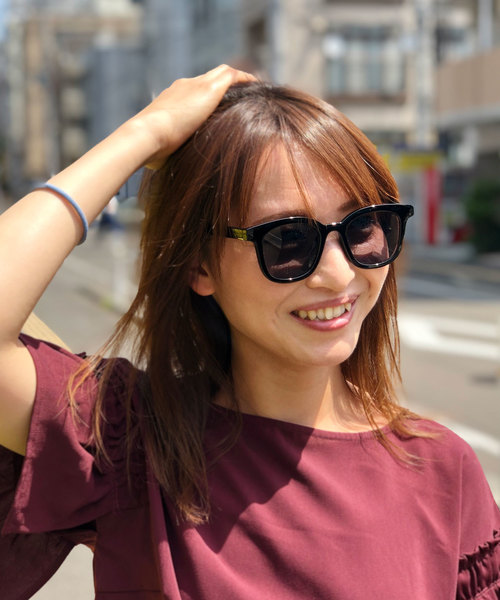 dictionary(ディクショナリー)の「【dictionary / ディクショナリー】 ウェリントン カラーフレーム サングラス(サングラス・レディース・ベージュ/クリアブラック/ブラック・FREE)」の17枚目の写真