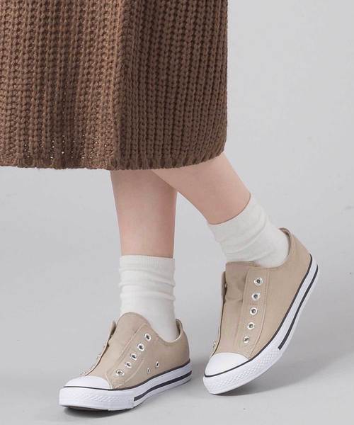 OMNES(オムネス)の「キャンバススリッポン(スリッポン)」|ベージュ