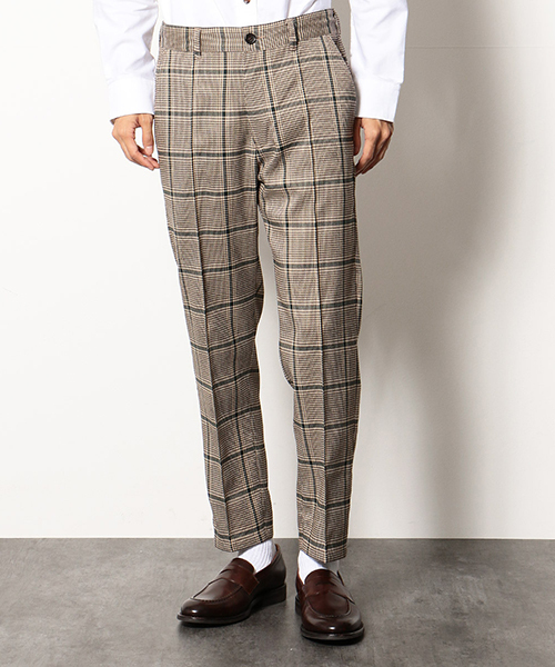 COMME CA COMMUNE(コムサコミューン)の「ビッググレンチェックピンタック イージーパンツ(その他パンツ・メンズ・ブラウン系/グリーン系・MEDIUM/LARGE/SMALL)」の14枚目の写真