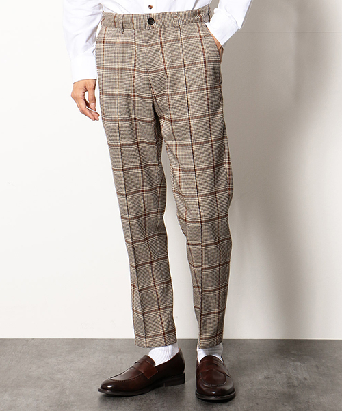 COMME CA COMMUNE(コムサコミューン)の「ビッググレンチェックピンタック イージーパンツ(その他パンツ・メンズ・ブラウン系/グリーン系・MEDIUM/LARGE/SMALL)」の13枚目の写真