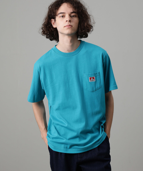 BEN DAVIS（ベンデイビス）の「【BEN DAVIS】 COLOERS POCKET TEE（Tシャツ/カットソー・メンズ・チャコールグレー/ブラック/ターコイズブルー/ラベンダー/イエロー/ホワイト・L/M/LL）」の4枚目の写真