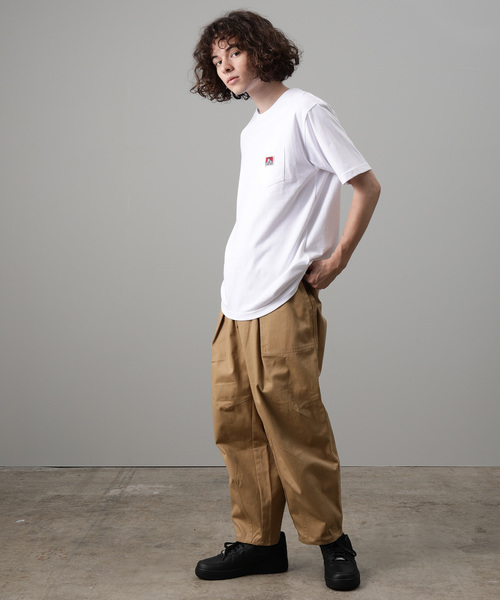 BEN DAVIS（ベンデイビス）の「【BEN DAVIS】 COLOERS POCKET TEE（Tシャツ/カットソー・メンズ・チャコールグレー/ブラック/ターコイズブルー/ラベンダー/イエロー/ホワイト・L/M/LL）」の7枚目の写真