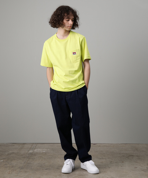 BEN DAVIS（ベンデイビス）の「【BEN DAVIS】 COLOERS POCKET TEE（Tシャツ/カットソー・メンズ・チャコールグレー/ブラック/ターコイズブルー/ラベンダー/イエロー/ホワイト・L/M/LL）」の9枚目の写真