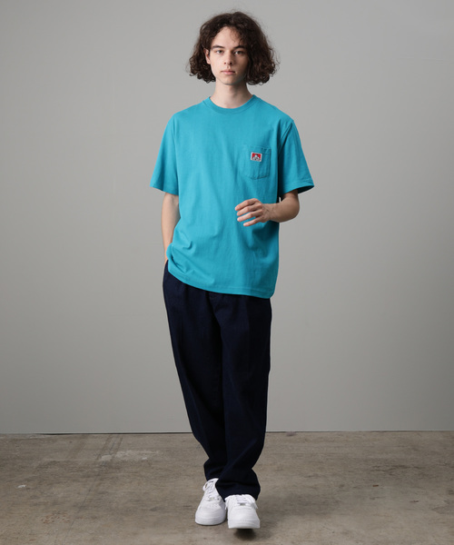 BEN DAVIS（ベンデイビス）の「【BEN DAVIS】 COLOERS POCKET TEE（Tシャツ/カットソー・メンズ・チャコールグレー/ブラック/ターコイズブルー/ラベンダー/イエロー/ホワイト・L/M/LL）」の12枚目の写真