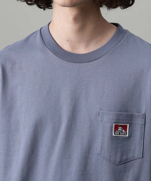BEN DAVIS（ベンデイビス）の「【BEN DAVIS】 COLOERS POCKET TEE（Tシャツ/カットソー・メンズ・チャコールグレー/ブラック/ターコイズブルー/ラベンダー/イエロー/ホワイト・L/M/LL）」の20枚目の写真