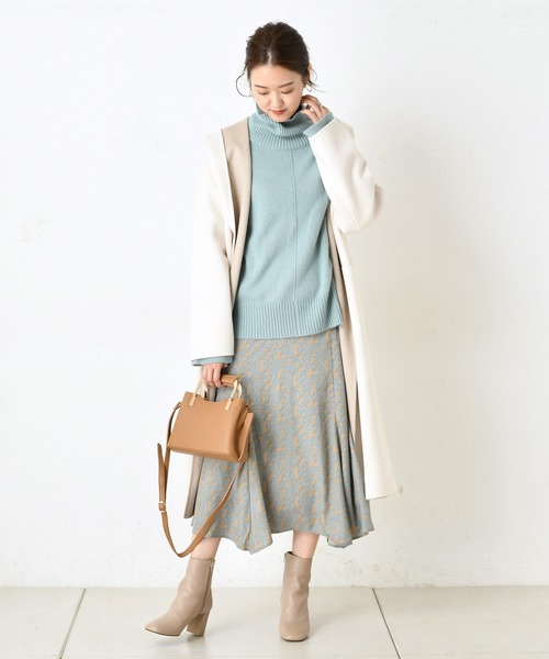 DouDou(ドゥドゥ)の「ビッグフーディーコート(その他アウター・レディース・ブラウン/オフホワイト・FREE)」の6枚目の写真