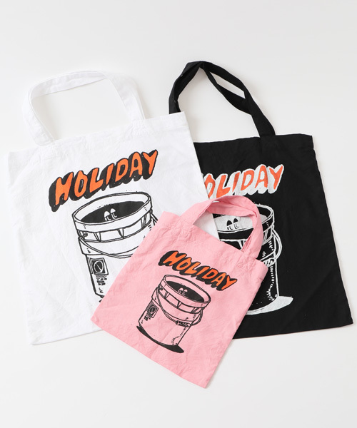 HOLIDAY（ホリデイ）の「LOOPHOLE BAG ループホールバッグ（トートバッグ・レディース・ホワイト/ブラック/ピンク・ONE SIZE）」の5枚目の写真