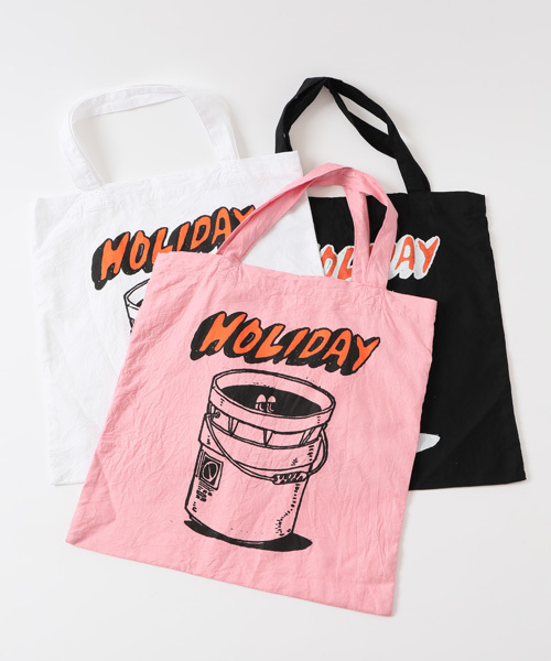 HOLIDAY（ホリデイ）の「LOOPHOLE BAG ループホールバッグ（トートバッグ・レディース・ホワイト/ブラック/ピンク・ONE SIZE）」の4枚目の写真