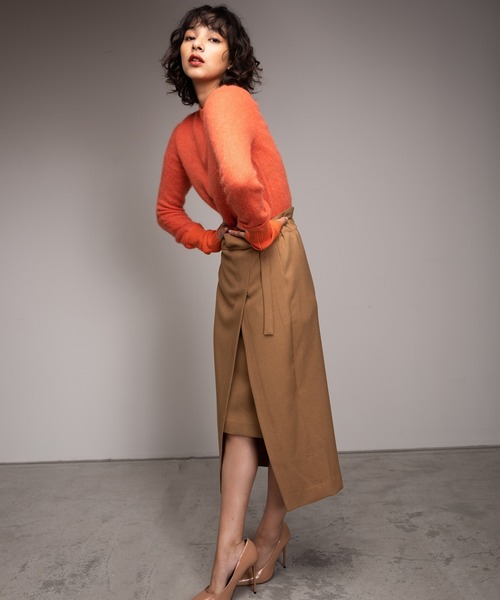 American Cie セール アメリカンラグシー Rag Cie レイヤード サージストレッチ Rag Rag Cie アメリカンラグシー のファッション ナロースカート スカート American