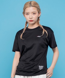 FILA フィラ 吸汗速乾 ワンポイント ブランド ロゴ 刺繍 クルーネック 半袖 Tシャツ