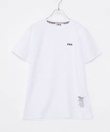 FILA フィラ 吸汗速乾 ワンポイント ブランド ロゴ 刺繍 クルーネック 半袖 Tシャツ