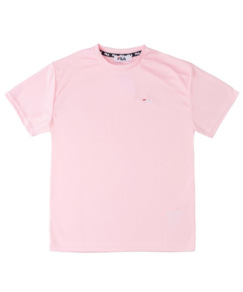 FILA(フィラ)の「FILA フィラ 吸汗速乾 ワンポイント ブランド ロゴ 刺繍 クルーネック 半袖 Tシャツ(Tシャツ/カットソー・レディース・ブラック/ネイビー/サックスブルー/ピンク/ホワイト/ブルー系その他3/ピンク系その他/ブルー系その他/ブラック系その他/ホワイト系その他/ブラック系/ホワイト系/ネイビー系・M/L/LL)」の19枚目の写真