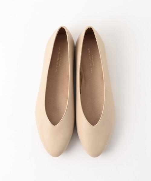 green label relaxing（グリーンレーベルリラクシング）の「◆FFC ラウンド Vカット フラットシューズ(1.0cmヒール)（その他シューズ・レディース・ゴールド/ブラック/ホワイト/ベージュ・22cm/25cm/23.5cm/22.5cm/23cm/24.5cm/24cm）」の6枚目の写真