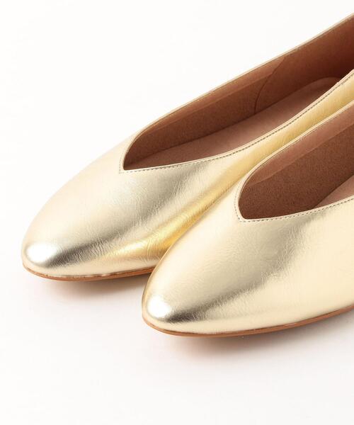green label relaxing（グリーンレーベルリラクシング）の「◆FFC ラウンド Vカット フラットシューズ(1.0cmヒール)（その他シューズ・レディース・ゴールド/ブラック/ホワイト/ベージュ・22cm/25cm/23.5cm/22.5cm/23cm/24.5cm/24cm）」の12枚目の写真