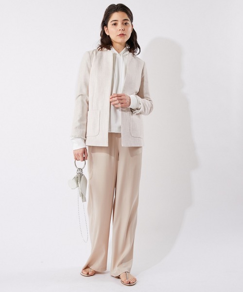 Whim Gazette（ウィムガゼット）の「シルクストレートパンツ
