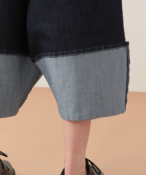 FRAPBOIS（フラボア）の「マカロニデニム タックパンツ（デニムパンツ・レディース・ネイビー/ブルー系その他・1/0）」の15枚目の写真