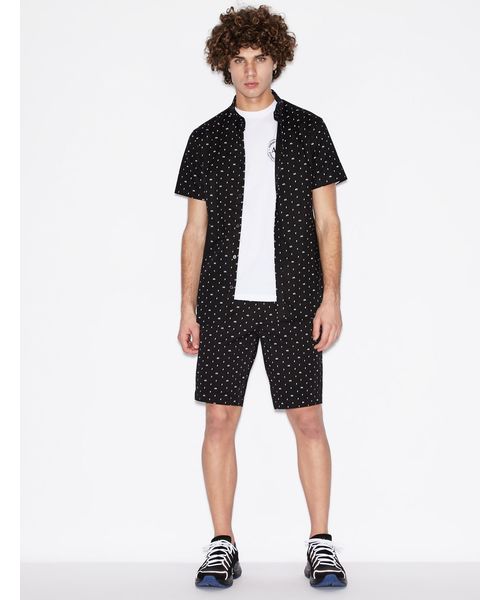 ARMANI EXCHANGE(アルマーニエクスチェンジ)の「【A|Xアルマーニ エクスチェンジ】ロゴプリント コットンストレッチショートパンツ(その他パンツ・メンズ・ネイビー/ブラック/ホワイト・31inch/29inch/34inch/32inch/33inch/36inch/28inch/30inch)」の10枚目の写真