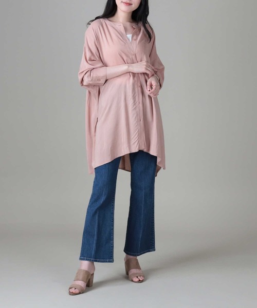 BACK NUMBER（バックナンバー）の「【BACK NUMBER】リネンデニムフレアパンツ（デニムパンツ・レディース・ノンウォッシュ/ホワイト/ダークインディゴブルー・S/M/L）」の3枚目の写真