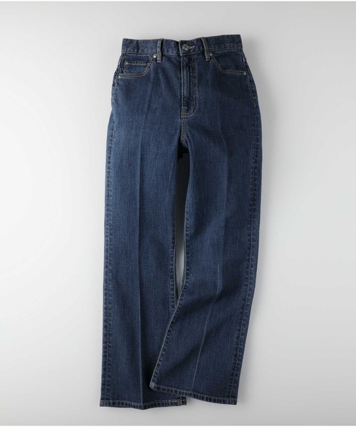 BACK NUMBER（バックナンバー）の「【BACK NUMBER】リネンデニムフレアパンツ（デニムパンツ・レディース・ノンウォッシュ/ホワイト/ダークインディゴブルー・S/M/L）」の8枚目の写真