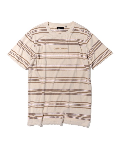 THRILLS(スリルズ)の「THRILLS MEMORY STRIPE MERCH FIT TEE (スリルズ メモリー ストライプ マーチフィット Tシャツ)(Tシャツ/カットソー・メンズ・オフホワイト・S/M)」の4枚目の写真